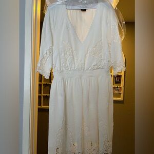 City chic white crochet dress